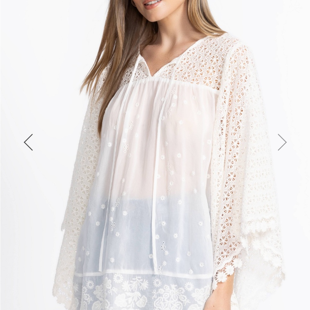 NWT Johnny Was Melodie Tunic in White. Size Small - Picture 4 of 8